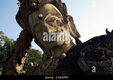 La Thaïlande, Nong Khai, Nong Khai. Hindu-Buddhist sculpture de la Sala Kaew Ku Sculpture Park. Banque D'Images
