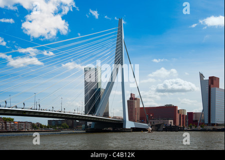 Pont Erasmus à Rotterdam aux Pays-Bas, Europe Banque D'Images