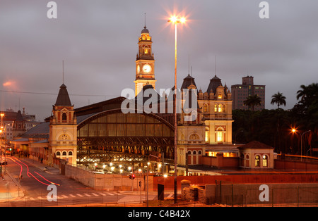 La Luz gare au centre-ville de Sao Paulo. Brésil Banque D'Images