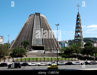 La Cathédrale de Rio de Janeiro (en portugais : Catedral Metropolitana do Rio de Janeiro Banque D'Images