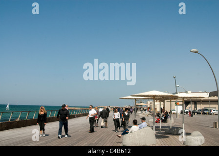 Tel Aviv a été fondée en 1909 par la communauté juive de Yaffo à la périphérie de l'ancienne ville portuaire de Jaffa Banque D'Images