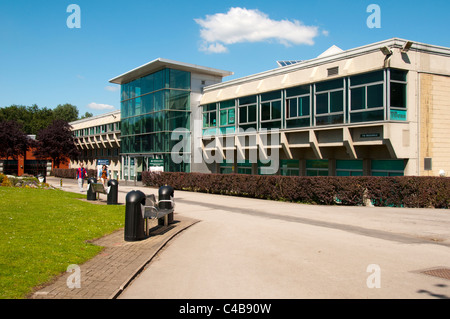 Bâtiment de l'Union des étudiants de l'université, l'Université de Salford, maison, Salford, Manchester, Angleterre, Royaume-Uni. Banque D'Images