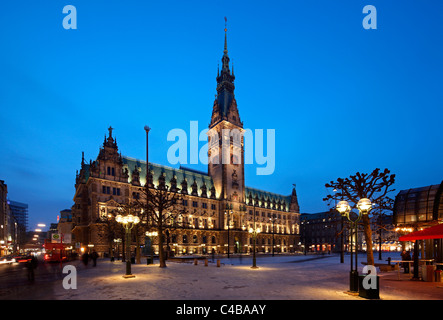 L'hôtel de ville de Hambourg, l'un des 16 états allemands. Banque D'Images