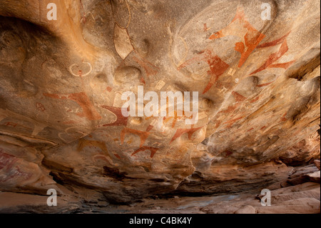 Las Geel art-rock, le Somaliland, en Somalie Banque D'Images