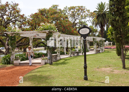 Rosegarden, Parque Tres de Febrero, Palermo, Buenos Aires, Argentine Banque D'Images