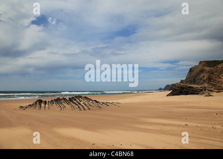 Cordama beach Costa Vicentina Côte ouest du Portugal Banque D'Images