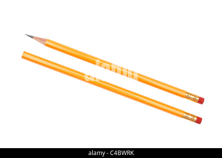 Pencils isolated on white background Banque D'Images