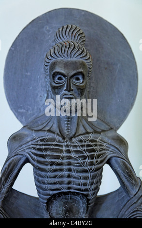 Inde - Tamil Nadu - Mamallapuram - Exposition au Musée archéologique de l'Inde de l'enquête Banque D'Images