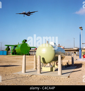 Les services d'urgence de la formation sont l'aéroport de London City. Banque D'Images