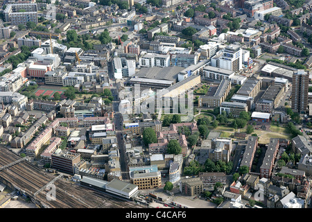 Vue aérienne du sud-est de Londres Bermondsey et régénération de Southwark Banque D'Images