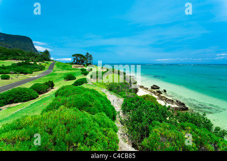 Parcours de golf sur la côte de l'île Lord Howe Banque D'Images