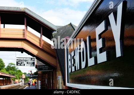 La station de chemin de fer Bp 18 Severn Ralley Bewdley UK Worcestershire Banque D'Images