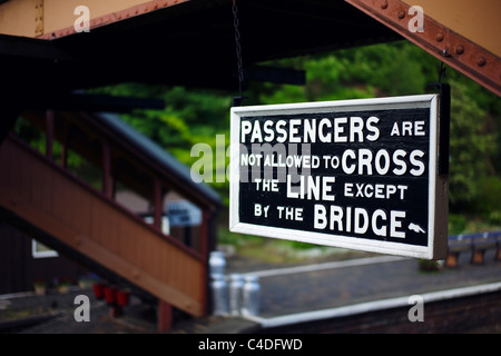 La station de chemin de fer Bp 18 Severn Ralley Bewdley UK Worcestershire Banque D'Images