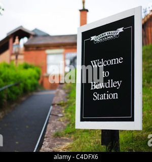 La station de chemin de fer Bp 18 Severn Ralley Bewdley UK Worcestershire Banque D'Images