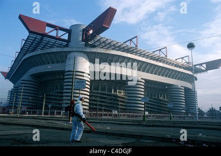 Stade de football San Siro Stadio Giuseppe Meazza Milan Italie. Banque D'Images