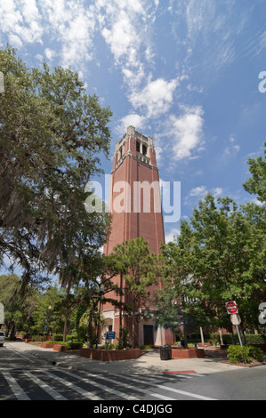 La tour du xve siècle sur le campus de l'Université de Floride Floride Gainesville Banque D'Images