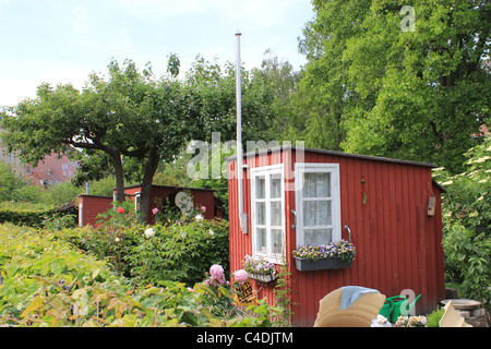 Chambres d'hôtes avec jardin à Copenhague Banque D'Images