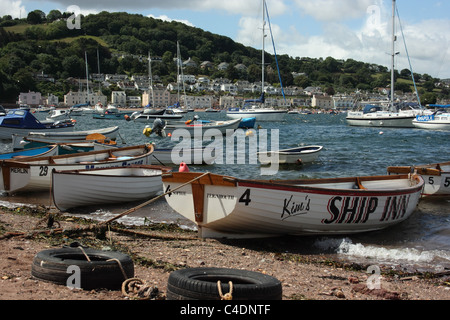 À l'échelle de Teignmouth à Shaldon Banque D'Images