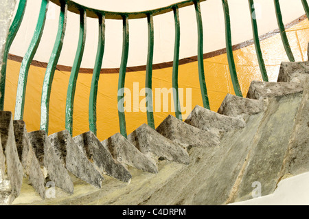 L'escalier intérieur phare de South Stack, Hamburg, Banque D'Images