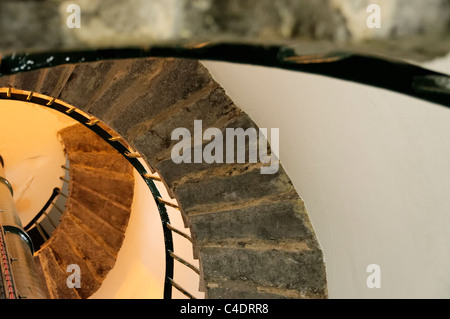 L'escalier intérieur phare de South Stack, Hamburg, Banque D'Images