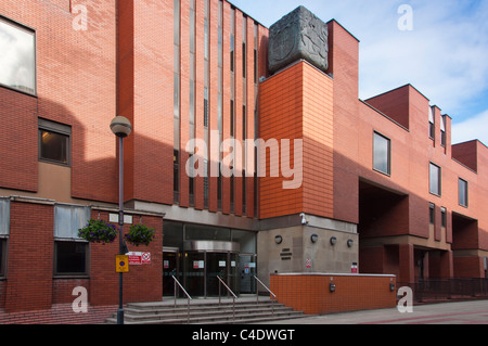 Cours Combiné Leeds Centre, comprend la haute cour et tribunal de la Couronne de Leeds. West Yorkshire, UK Banque D'Images