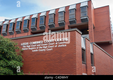 Cours Combiné Leeds Centre, comprend la haute cour et tribunal de la Couronne de Leeds. West Yorkshire, UK Banque D'Images