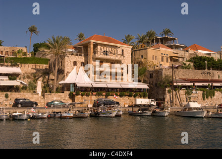 Port, Byblos, Liban. Banque D'Images