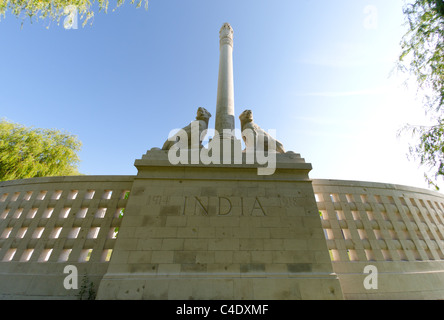 Mémorial aux disparus indien, Neuve Chapelle Banque D'Images