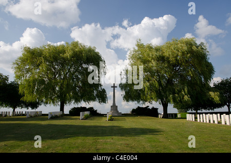 Point Prowse cimetière militaire britannique de la Première Guerre mondiale, cimetière, Ypres, Flandre Banque D'Images