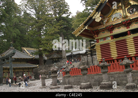 Toshu-go de culte, où Tokugawa Ieyasu, fondateur du shogunat Tokugawa (1603-1868), repose à Nikko, Japon. Banque D'Images