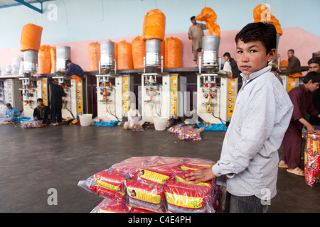 Popcorn factory à Herat, Afghanistan Banque D'Images