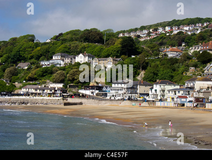 Plage de Ventnor et front de mer, l'île de Wight, au Royaume-Uni. Banque D'Images