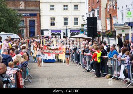 Grand lit de Knaresborough Race 2011 North Yorkshire Knaresborough Banque D'Images