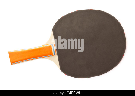 Raquette de tennis de table isolé sur fond blanc
