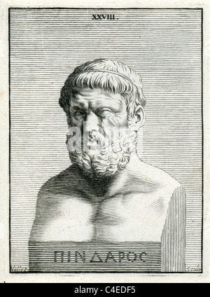 Portrait classique de Homer l'auteur de l'Iliade et l'Odyssée, et est vénéré comme le plus grand poète épique grec ancien. Banque D'Images