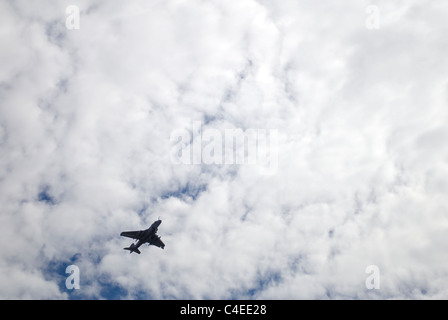 United States Navy Northrop Grumman EA-6B Prowler en vol au dessus de Coronado Beach en Californie. © Craig M. Eisenberg Banque D'Images