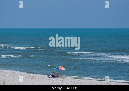 Les plages le long du golfe de Floride Panhandle au Peninsula State Park. Banque D'Images