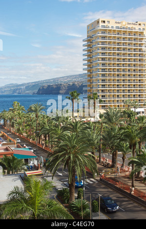 Plage et hôtels à Tenerife Playa y Hoteles en Tenerife Banque D'Images