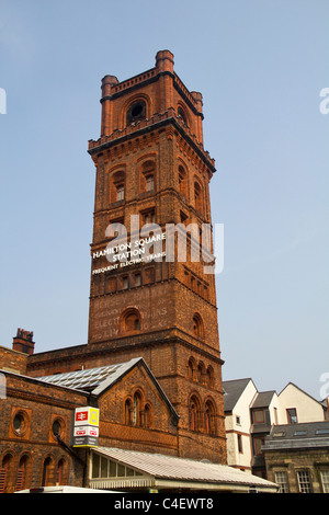 Hamilton Square station Tower, Birkenhead, Angleterre Banque D'Images