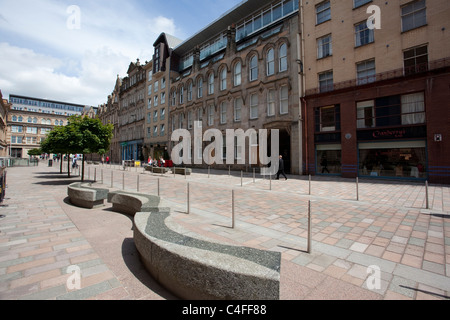 Dans la rue Brunswick Merchant City area de Glasgow en Ecosse. Photo:Jeff Gilbert Banque D'Images