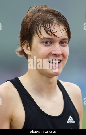 Lukas Verzbicas vainqueur du junior boys un mile run à l'NYC 2011 piste Grand Prix et de la concurrence sur le terrain Banque D'Images