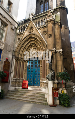 Saint Michel en Cornhill conçu par Sir Christopher Wren, London, UK Banque D'Images