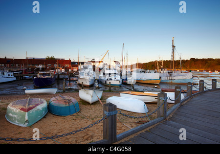 Une scène de Woodbridge dans le Suffolk Banque D'Images