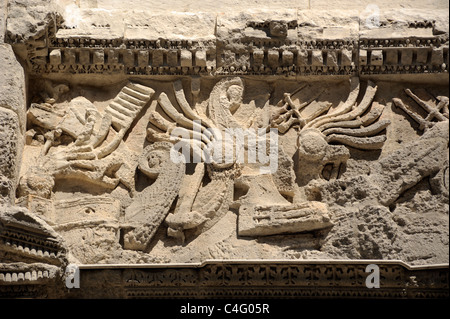 France, Provence, Vaucluse, Orange, Arc romain, bas relief Banque D'Images