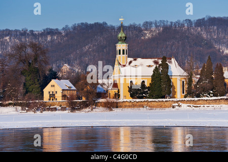 Kirche Maria am Wasser, Dresde | Mary sur l'eau, Église Dresden Banque D'Images