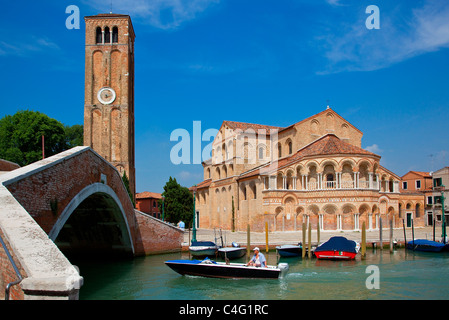 L'île de Murano, Venise, Basilique Santa Maria e San Donato Banque D'Images