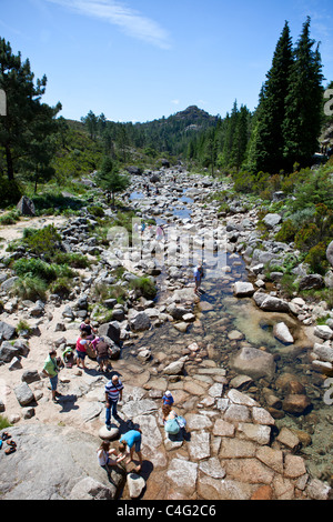 Peneda Geres Arado river, Parc national du Portugal Banque D'Images