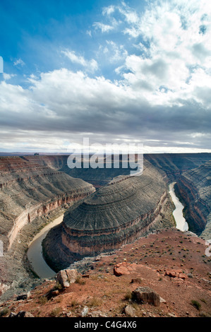 Goosenecks de San Juan River State Park Utah USA Banque D'Images