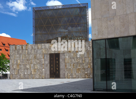 À la synagogue Ohel Jakob Sankt-Jakobs-Platz à Munich, Bavière, Allemagne Banque D'Images