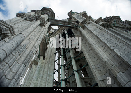 Timbre cathédrale tour Anvers Belgique Banque D'Images